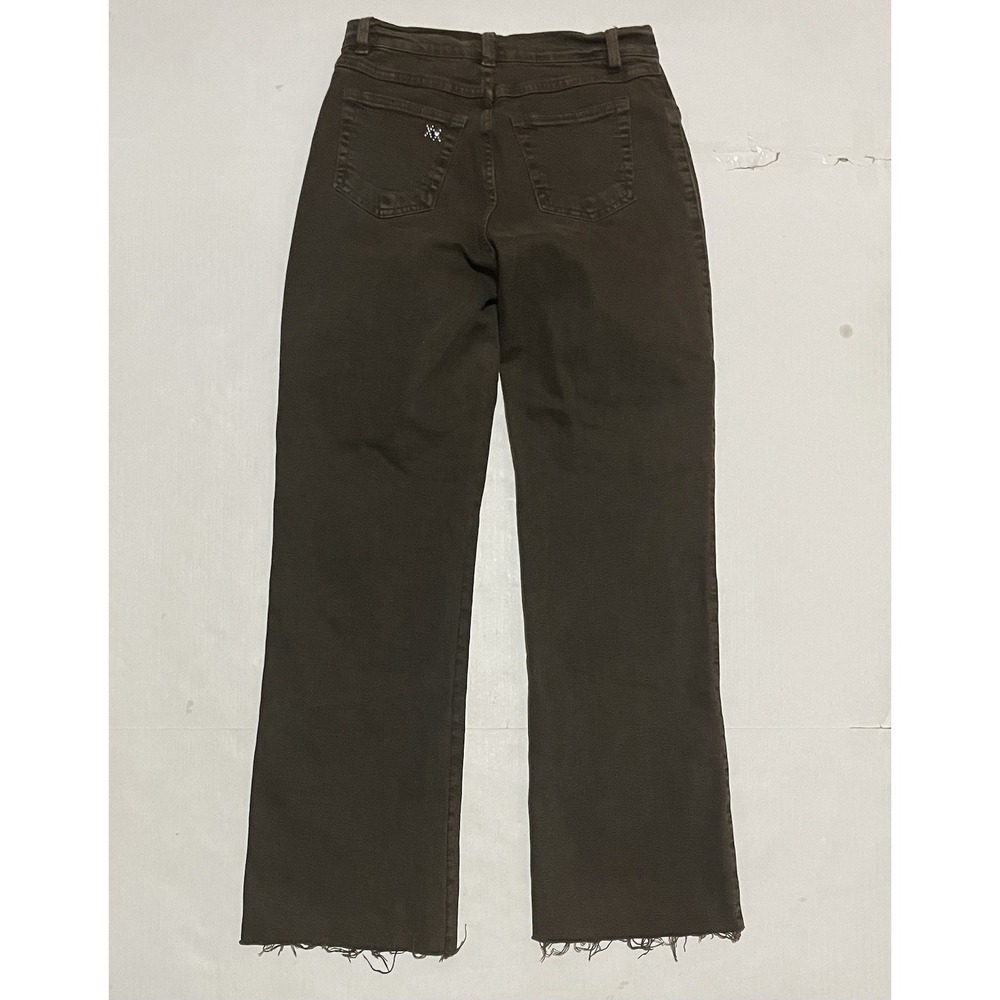 BrazilRoxx Jeans Women's Size 2‎ X 28.5 Embroidered Front Raw Hem Straight Leg - Picture 6 of 7